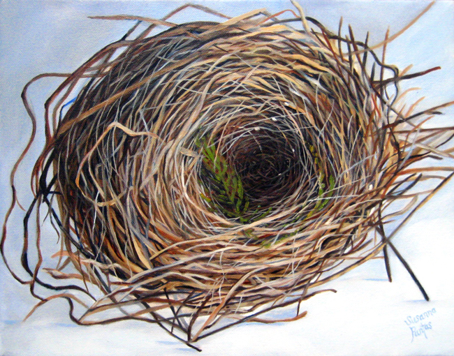 Contemplation: Woven Dream by Susanna Pantas, oil on canvas